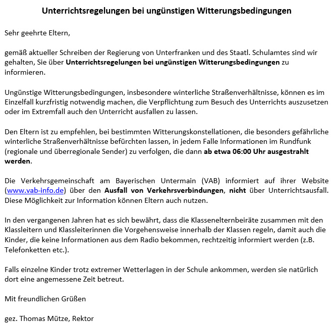 Schule Heimbuchenthal